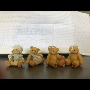 Lot of 4 mini Cherished Teddies